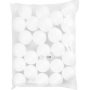 Piepschuim bolletjes - wit - 8 cm - 25 st