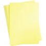 Gekleurd karton - lichtgeel - A2 - 180 gr - 100 vellen