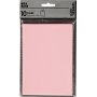 Kaarten - roze - 10,5 x 15 cm - 10 st