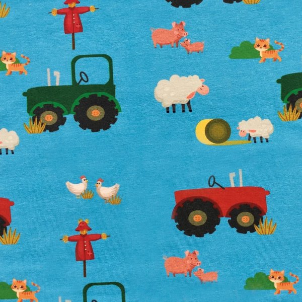 Patroonjersey 145 cm - Boer - blauw