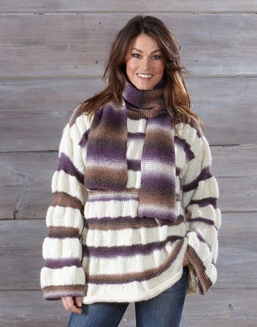 Breipatroon - Grote trui en sjaal Breipatroon - Grote trui en sjaal