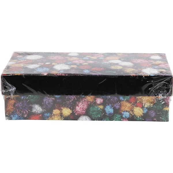 Pompons - felle kleuren - glitters - 300 gr Pompons - felle kleuren - glitters - 300 gr