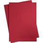 Gekleurd karton - Kerstrood - A2 - 180 gr - 10 vellen