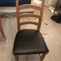 Klant imago Imitatie nappaleer Zwart - 140 cm