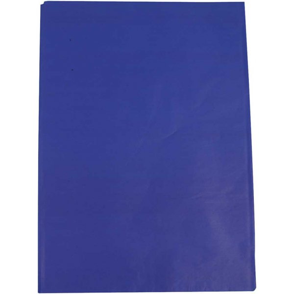 Vloeipapier - blauw - 50 x 70 cm - 14 gr - 25 vellen Vloeipapier - blauw - 50 x 70 cm - 14 gr - 25 vellen