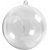 Decoratieve bal met gat - Ø8 cm - 5 st Decoratieve bal met gat - Ø8 cm - 5 st