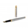 Vulpen Waterman Hémisphère - Roestvrij staal Gouden Trim - Medium Blauw