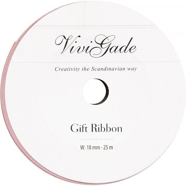 Cadeaulint - lichtrood - mat - 25 meter Cadeaulint - lichtrood - mat - 25 meter