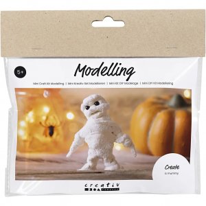 Mini DIY-kit - Een Halloween-mummie modelleren Mini DIY-kit - Een Halloween-mummie modelleren