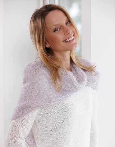 Breipatroon - Gebreide omslagdoek Breipatroon - Gebreide omslagdoek