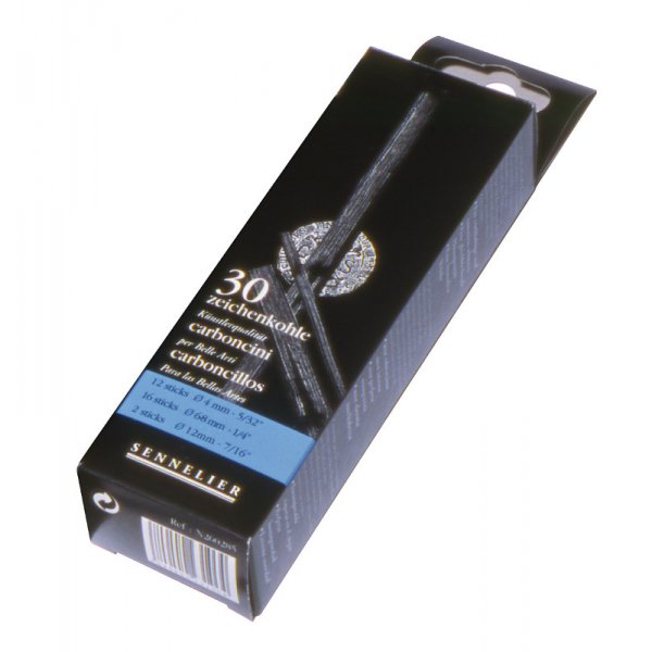 Houtskool Sennelier - Assorti 4-12 mm.