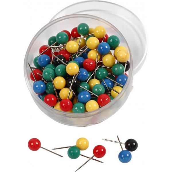 Kaartspelden - gemengde kleuren - 100 st Kaartspelden - gemengde kleuren - 100 st