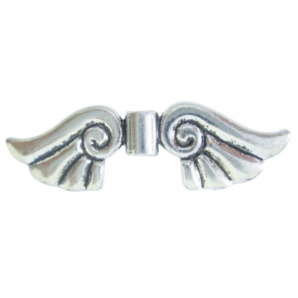 Vleugelparels 2-pack - zilver