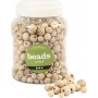 Houten kralen - verschillende maten - 400 ml
