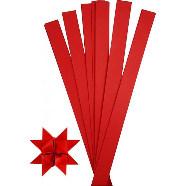 Sterstroken - rood - 11,5 cm - 100 stroken