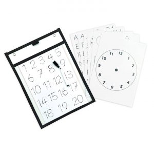 Schrijf- en wisset A4 PET met pen en 7 vellen Schrijf- en wisset A4 PET met pen en 7 vellen