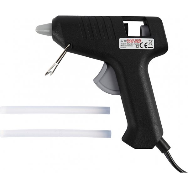 Lijmpistolen met lijm -130 °C - Lage temperatuur - Set van 6 pistolen en 200 lijmpatronen Lijmpistolen met lijm -130 °C - Lage temperatuur - Set van 6 pistolen en 200 lijmpatronen