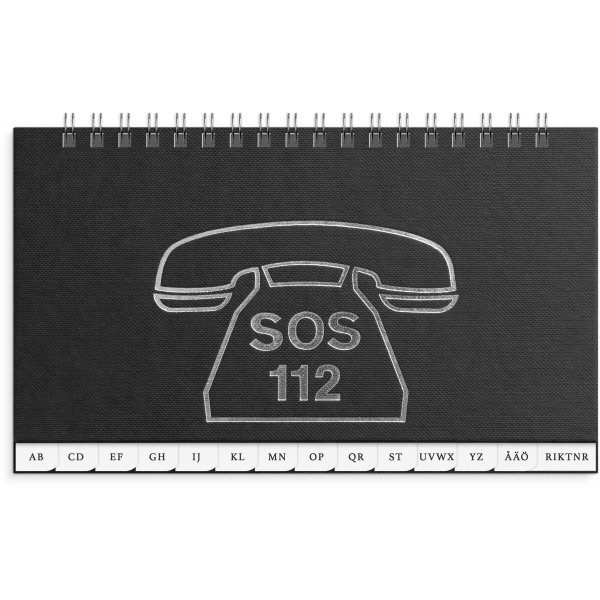 Telefoon-/adresboek A-Z - Zwart