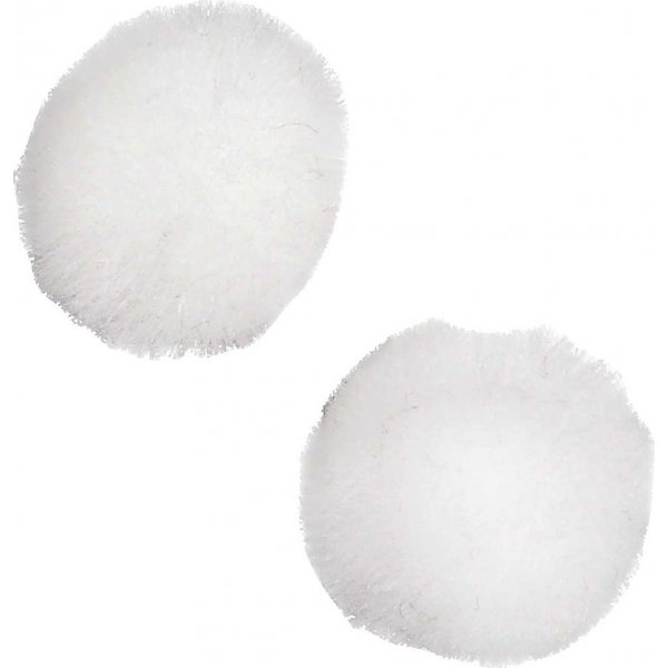 Pompons - wit - 200 st