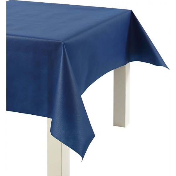 Stoffen imitatie tafelkleed - donkerblauw - 10 meter