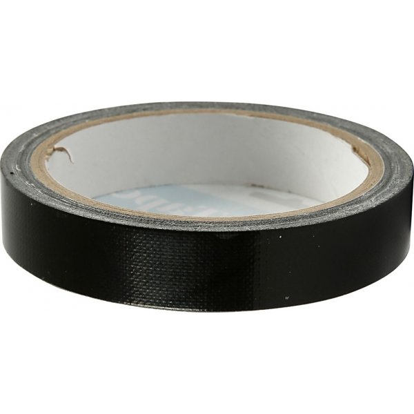 Textieltape - zwart - 25 m