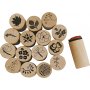 Deco Art Stempelset - bloemen en bladeren - 15 st