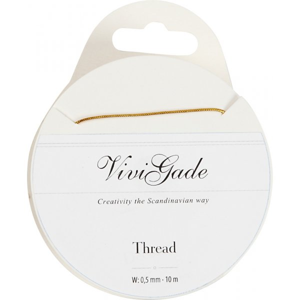 Draad - 0,5 mm goud - 10 m Draad - 0,5 mm goud - 10 m