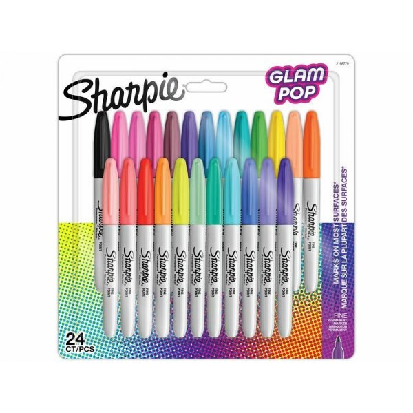 Sharpie Permanente Marker - Glam Pop - 24-pack