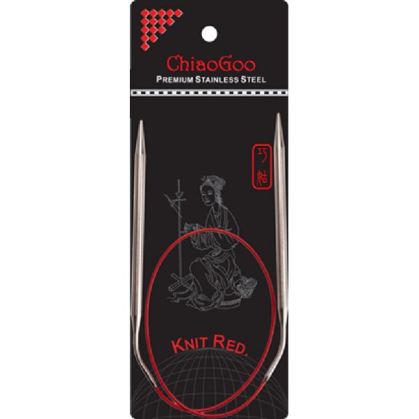 Rondbreinaald RVS Rood 60 cm