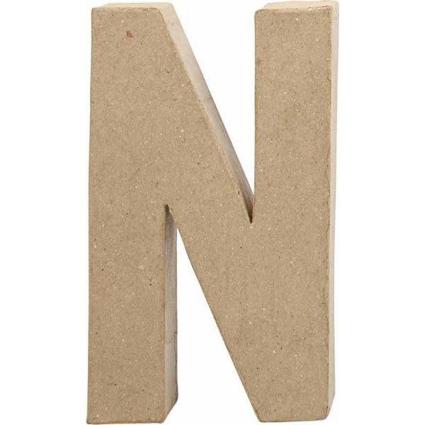Kartonnen letter - N - 5 cm