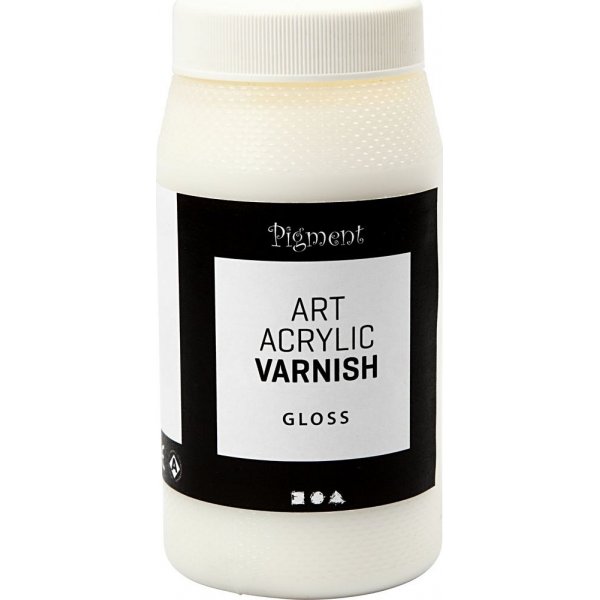 Art Acrylic eindvernis - Glanzend transparant - wit - 500 ml