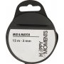 Satijnen lint - zwart - B3 mm - 15 m