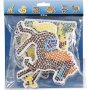 Parelbordjes - eend - olifant - giraffe - beer - paard en vis - 6 st