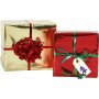 Cadeauverpakking - metallic rood - 100 meter