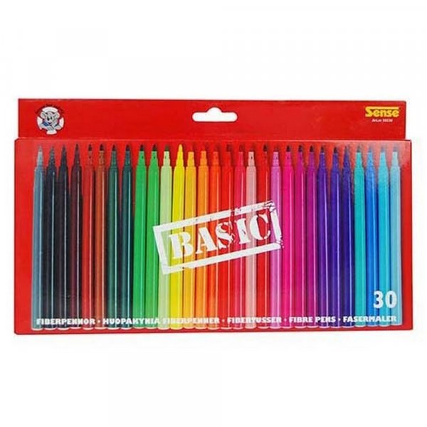 Vezelpennen Basic Sense - 30 pennen