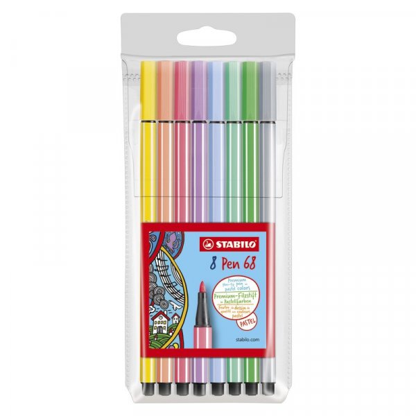Vezelpen Pen 68 8-pack - Pastel