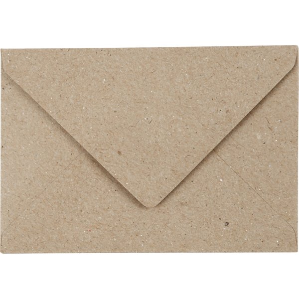 Gerecyclede envelop - naturel - 7,8 x 11,5 cm - 50 st Gerecyclede envelop - naturel - 7,8 x 11,5 cm - 50 st
