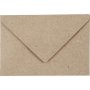 Gerecyclede envelop - naturel - 7,8 x 11,5 cm - 50 st