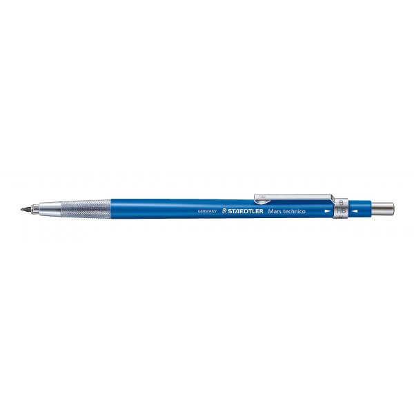 Balpen Mars technico Steel 2mm HB - Blauw