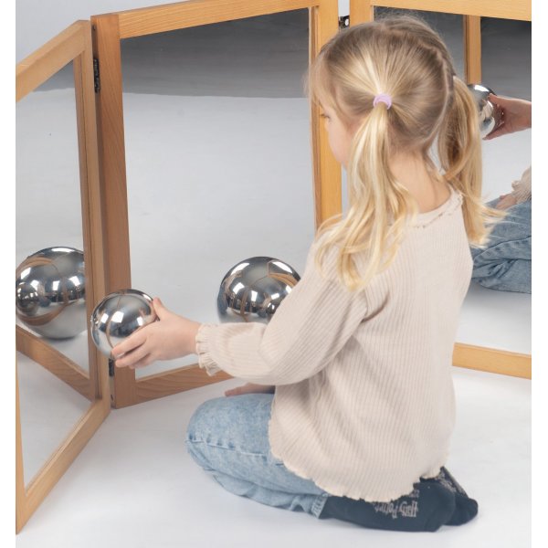 Sensorische spiegelbollen 4 st Sensorische spiegelbollen 4 st