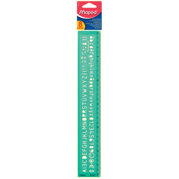 Lettersjabloon - In kaart gebracht - 30 cm