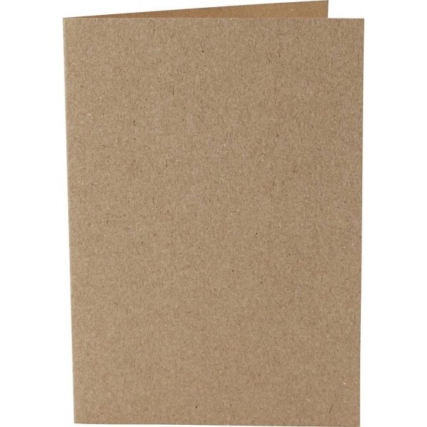 Kaart - naturel - 10,5 x 15 cm - 10 st
