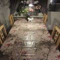 Klant imago Wasdoek Bloemen & Vogel - Grijs