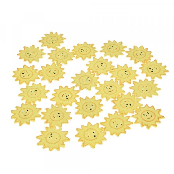 Decorhout 35 mm - geel 24 st. zonne-