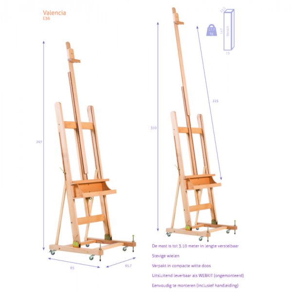 Schildersezel - Studio H-Frame N36 - Valencia - KIT