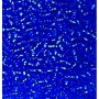 Rocaille kralen zilver omlijnd - blauw