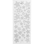 Stickers - zilver - sterren - 10 x 24 cm