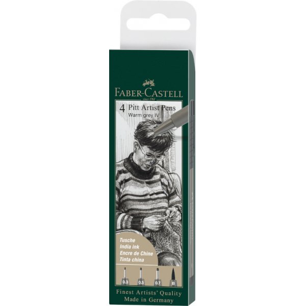 Tekenpennenset - Faber-Castell - Pitt Artist - Kleur 273 - 4 pennen