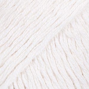 DROPS Belle Uni Color garen - 50g - Wit (01)