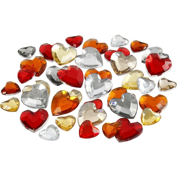 Strasstenen - rode harmonie - 6+10+14 mm - 252 st Strasstenen - rode harmonie - 6+10+14 mm - 252 st